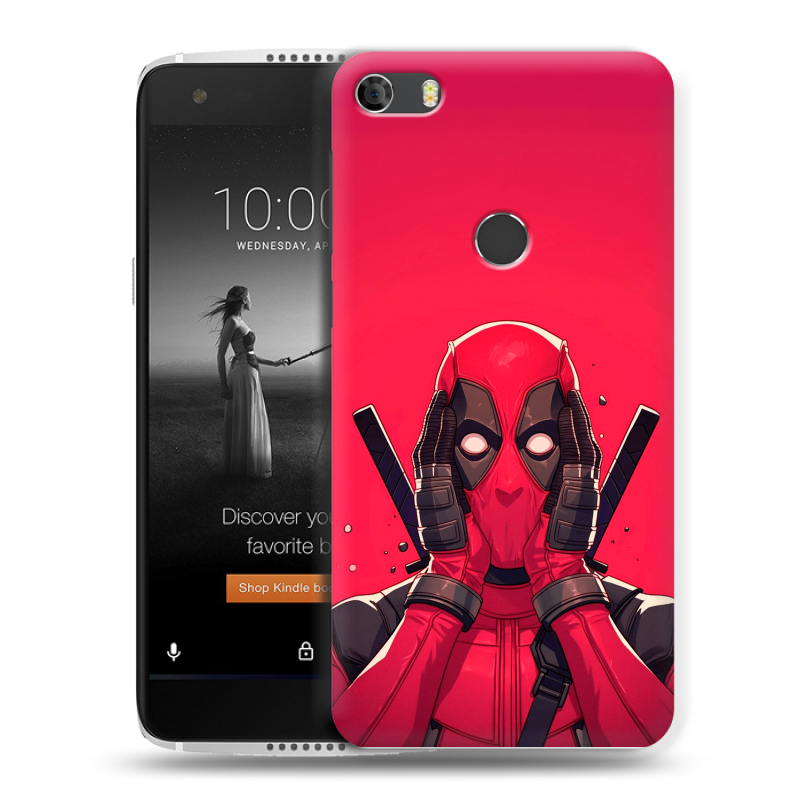 Силиконовый чехол на Alcatel Idol 5S с принтом Дедпул Deadpool Силиконовый чехол на Alcatel Idol 5S с принтом Дедпул Deadpool