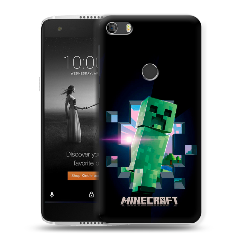 Силиконовый чехол на Alcatel Idol 5S с принтом Майнкрафт Minecraft Силиконовый чехол на Alcatel Idol 5S с принтом Майнкрафт Minecraft
