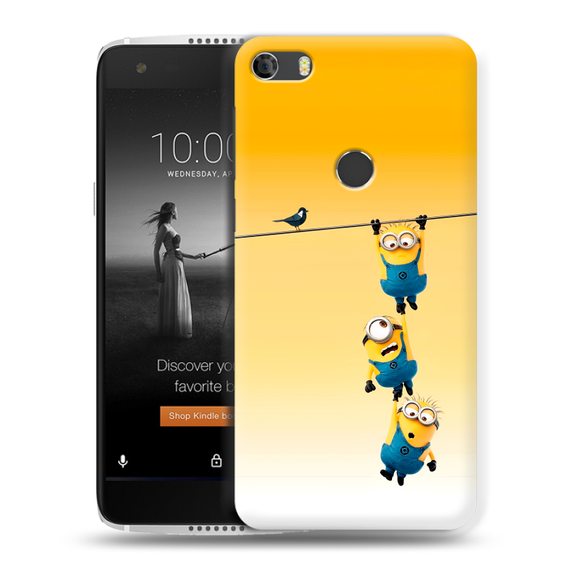 Силиконовый чехол на Alcatel Idol 5S с принтом Миньоны Силиконовый чехол на Alcatel Idol 5S с принтом Миньоны