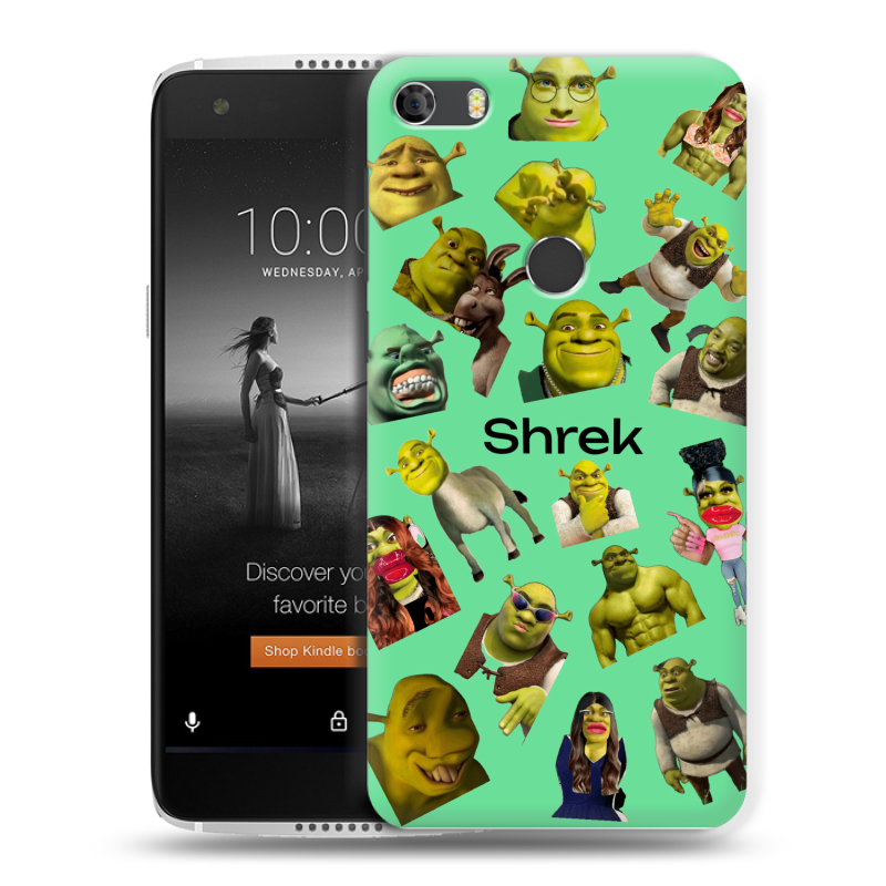 Силиконовый чехол на Alcatel Idol 5S с принтом Шрек Shrek Силиконовый чехол на Alcatel Idol 5S с принтом Шрек Shrek