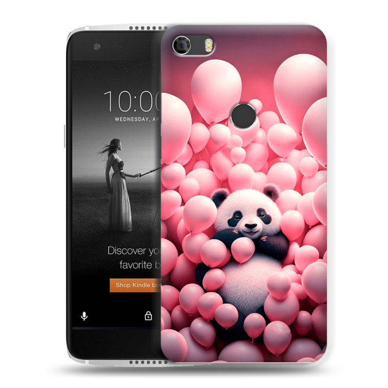 Силиконовый чехол на Alcatel Idol 5S с принтом Панда Силиконовый чехол на Alcatel Idol 5S с принтом Панда