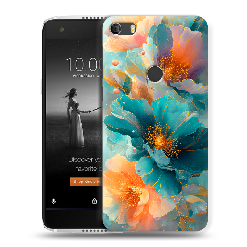 Силиконовый чехол на Alcatel Idol 5S с принтом Цветы Силиконовый чехол на Alcatel Idol 5S с принтом Цветы