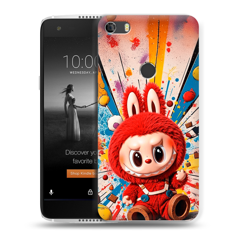 Силиконовый чехол на Alcatel Idol 5S с принтом Labubu Лабубу Силиконовый чехол на Alcatel Idol 5S с принтом Labubu Лабубу