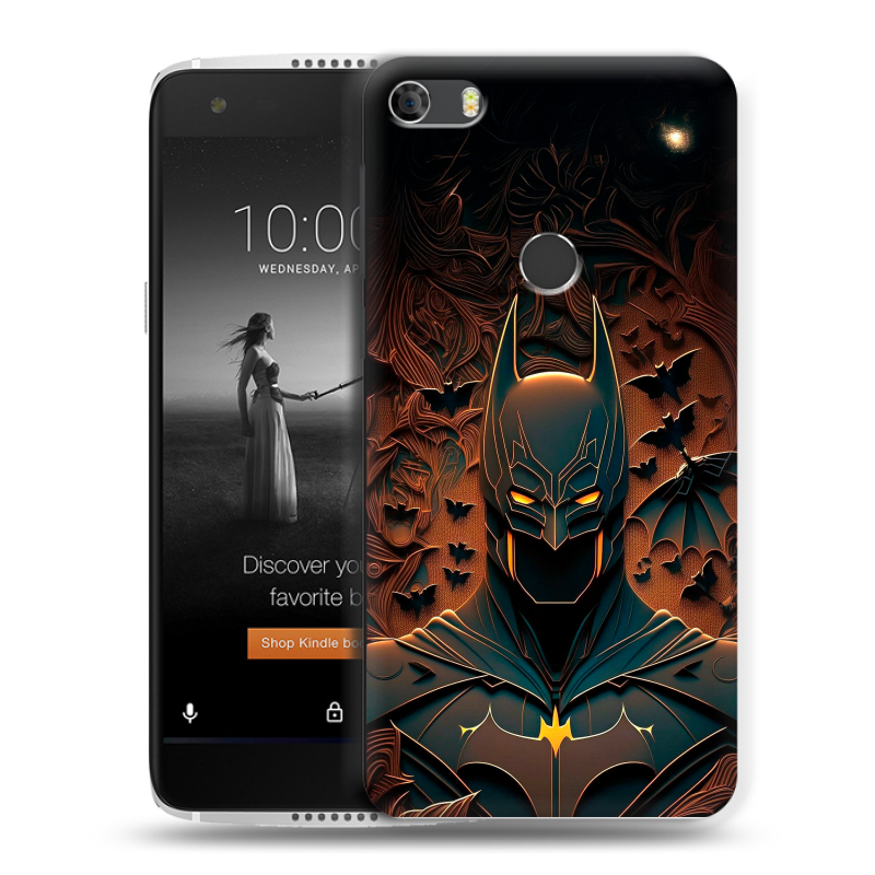 Силиконовый чехол на Alcatel Idol 5S с принтом Batman Бэтмен Силиконовый чехол на Alcatel Idol 5S с принтом Batman Бэтмен