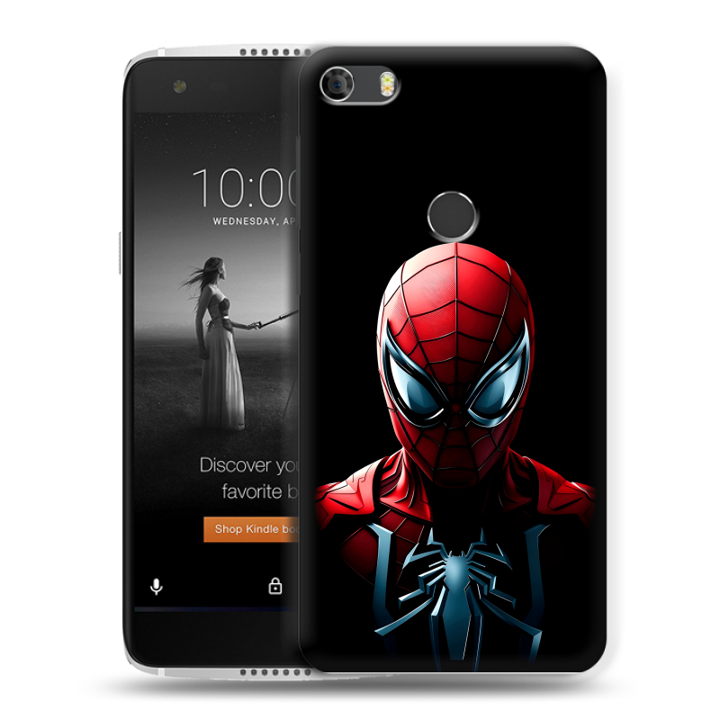 Силиконовый чехол на Alcatel Idol 5S с принтом Spiderman Человек паук Силиконовый чехол на Alcatel Idol 5S с принтом Spiderman Человек паук