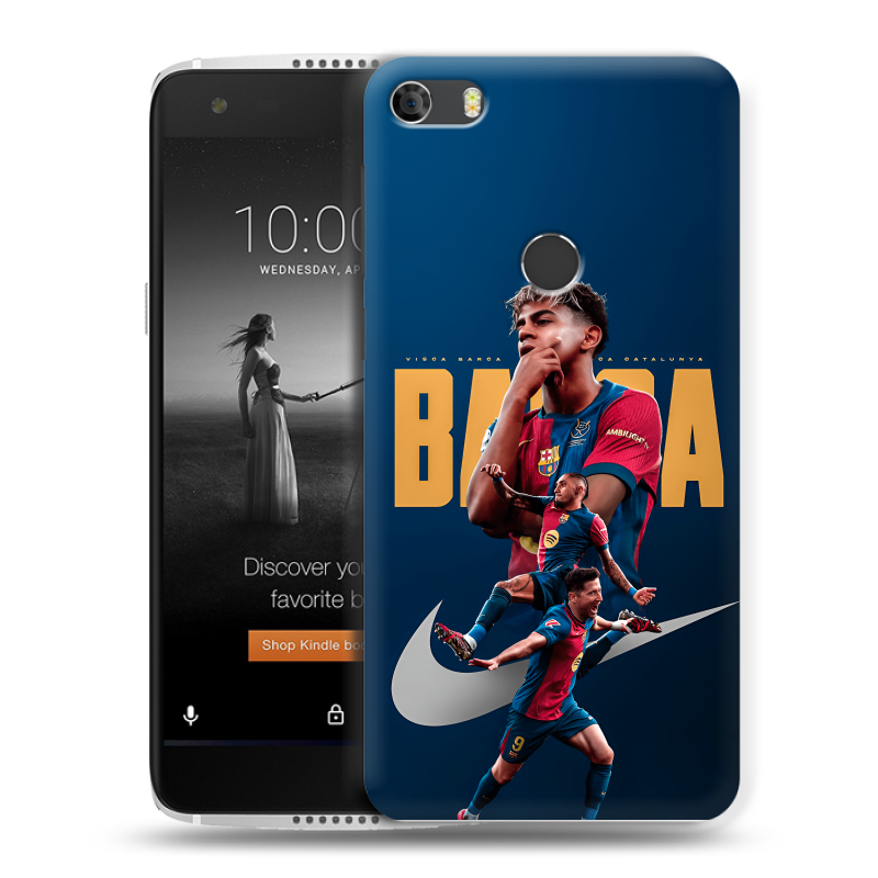 Силиконовый чехол на Alcatel Idol 5S с принтом Барселона Barca Yamal Силиконовый чехол на Alcatel Idol 5S с принтом Барселона Barca Yamal