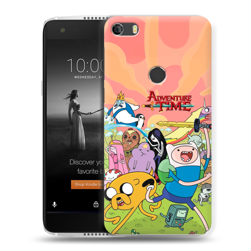 Силиконовый чехол на Alcatel Idol 5S с принтом Adventure time Время приключений Силиконовый чехол на Alcatel Idol 5S с принтом Adventure time Время приключений