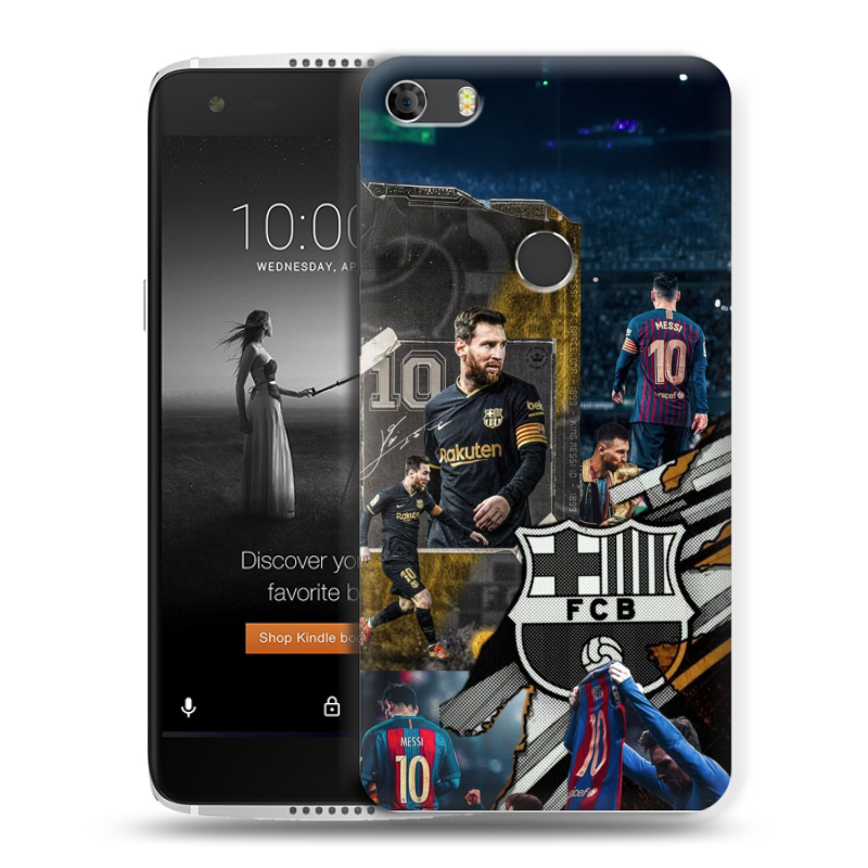 Силиконовый чехол на Alcatel Idol 5S с принтом Messi Barcelona Силиконовый чехол на Alcatel Idol 5S с принтом Messi Barcelona
