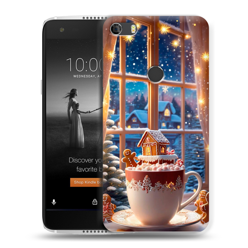 Силиконовый чехол на Alcatel Idol 5S с принтом Новый год Силиконовый чехол на Alcatel Idol 5S с принтом Новый год
