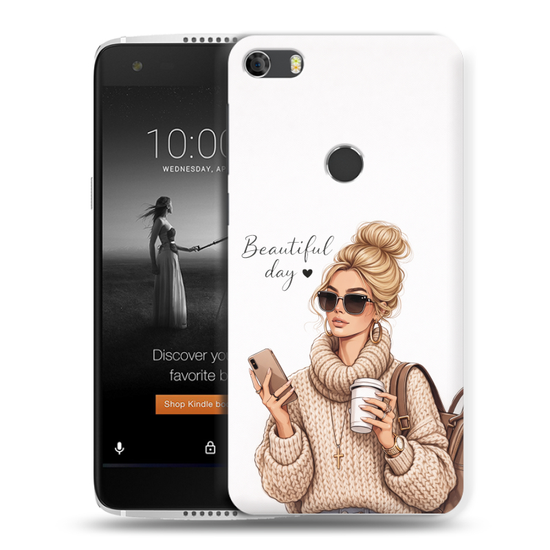 Силиконовый чехол на Alcatel Idol 5S с принтом женский Силиконовый чехол на Alcatel Idol 5S с принтом женский