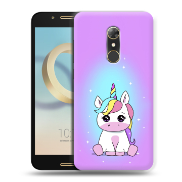 Силиконовый чехол на Alcatel A7 с принтом Единорог Силиконовый чехол на Alcatel A7 с принтом Единорог