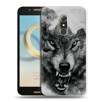 Силиконовый чехол на Alcatel A7 с принтом Волк Силиконовый чехол на Alcatel A7 с принтом Волк