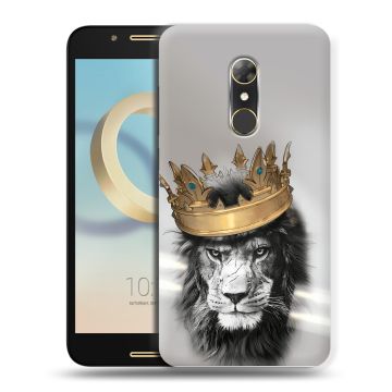 Силиконовый чехол на Alcatel A7 с принтом Лев с короной Силиконовый чехол на Alcatel A7 с принтом Лев с короной
