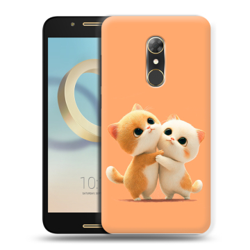 Силиконовый чехол на Alcatel A7 с принтом Милые котики Силиконовый чехол на Alcatel A7 с принтом Милые котики