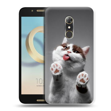Силиконовый чехол на Alcatel A7 с принтом Коты Силиконовый чехол на Alcatel A7 с принтом Коты