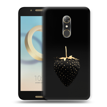 Силиконовый чехол на Alcatel A7 с принтом Черная клубника Силиконовый чехол на Alcatel A7 с принтом Черная клубника