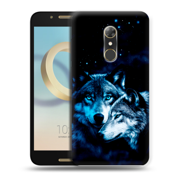 Силиконовый чехол на Alcatel A7 с принтом Волки Силиконовый чехол на Alcatel A7 с принтом Волки