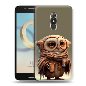 Силиконовый чехол на Alcatel A7 с принтом Сова Силиконовый чехол на Alcatel A7 с принтом Сова