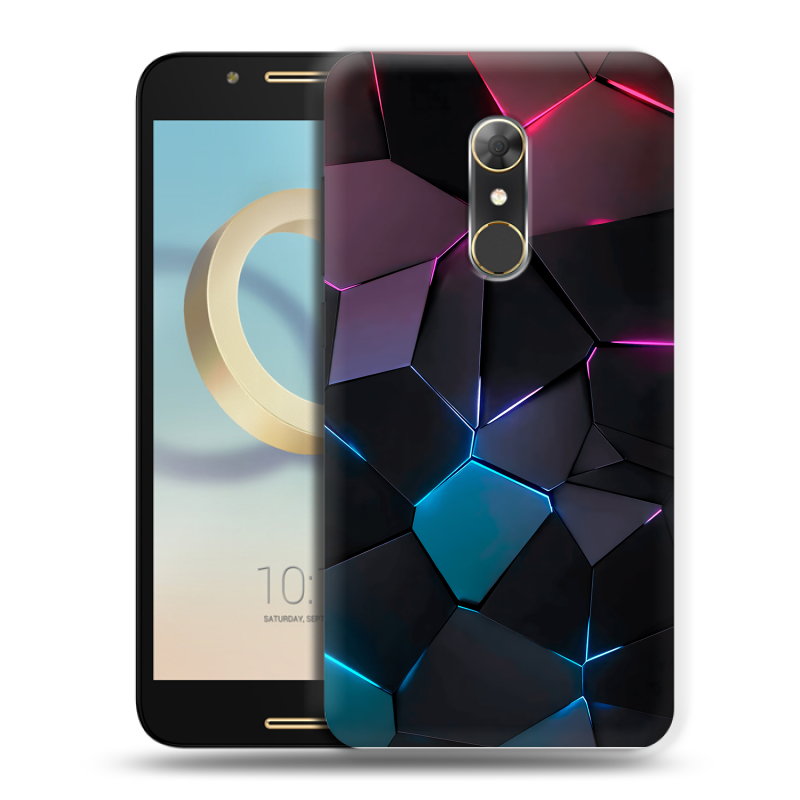 Силиконовый чехол на Alcatel A7 с принтом Геометрия неона Силиконовый чехол на Alcatel A7 с принтом Геометрия неона