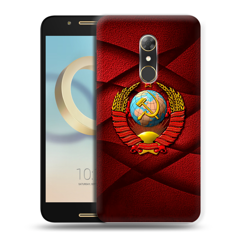 Силиконовый чехол на Alcatel A7 с принтом Герб СССР Силиконовый чехол на Alcatel A7 с принтом Герб СССР