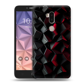 Силиконовый чехол на Alcatel A7 XL с принтом Абстракция