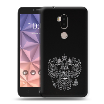 Силиконовый чехол на Alcatel A7 XL с принтом Герб России Силиконовый чехол на Alcatel A7 XL с принтом Герб России