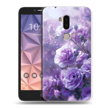 Силиконовый чехол на Alcatel A7 XL с принтом Розы цветы Силиконовый чехол на Alcatel A7 XL с принтом Розы цветы
