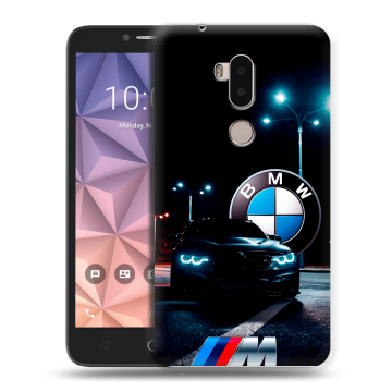 Силиконовый чехол на Alcatel A7 XL с принтом БМВ BMW Силиконовый чехол на Alcatel A7 XL с принтом БМВ BMW