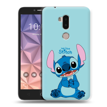 Силиконовый чехол на Alcatel A7 XL с принтом Лило и Стич Силиконовый чехол на Alcatel A7 XL с принтом Лило и Стич