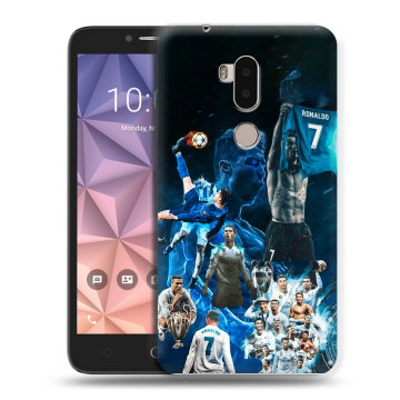 Силиконовый чехол на Alcatel A7 XL с принтом Реал Роналдо Силиконовый чехол на Alcatel A7 XL с принтом Реал Роналдо