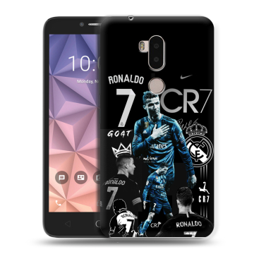 Силиконовый чехол на Alcatel A7 XL с принтом Реал Роналдо Силиконовый чехол на Alcatel A7 XL с принтом Реал Роналдо