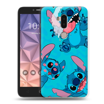 Силиконовый чехол на Alcatel A7 XL с принтом Лило и Стич Силиконовый чехол на Alcatel A7 XL с принтом Лило и Стич