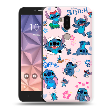 Силиконовый чехол на Alcatel A7 XL с принтом Лило и Стич