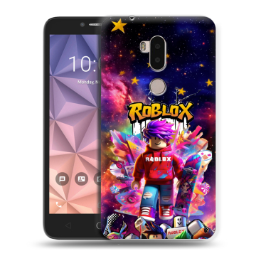 Силиконовый чехол на Alcatel A7 XL с принтом Roblox Роблокс Силиконовый чехол на Alcatel A7 XL с принтом Roblox Роблокс
