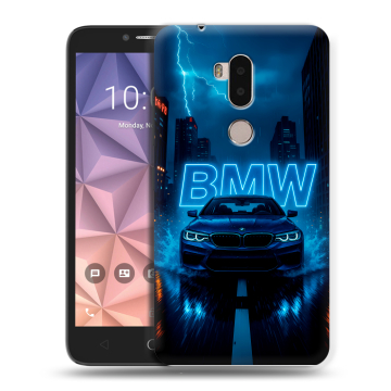 Силиконовый чехол на Alcatel A7 XL с принтом BMW БМВ