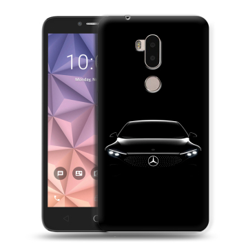 Силиконовый чехол на Alcatel A7 XL с принтом Mercedes Мерседес
