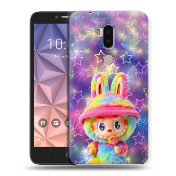 Силиконовый чехол на Alcatel A7 XL с принтом Labubu Лабубу