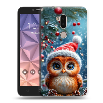 Силиконовый чехол на Alcatel A7 XL с принтом Новый год