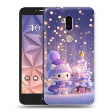 Силиконовый чехол на Alcatel A7 XL с принтом Новый год