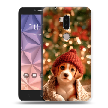 Силиконовый чехол на Alcatel A7 XL с принтом Новый год