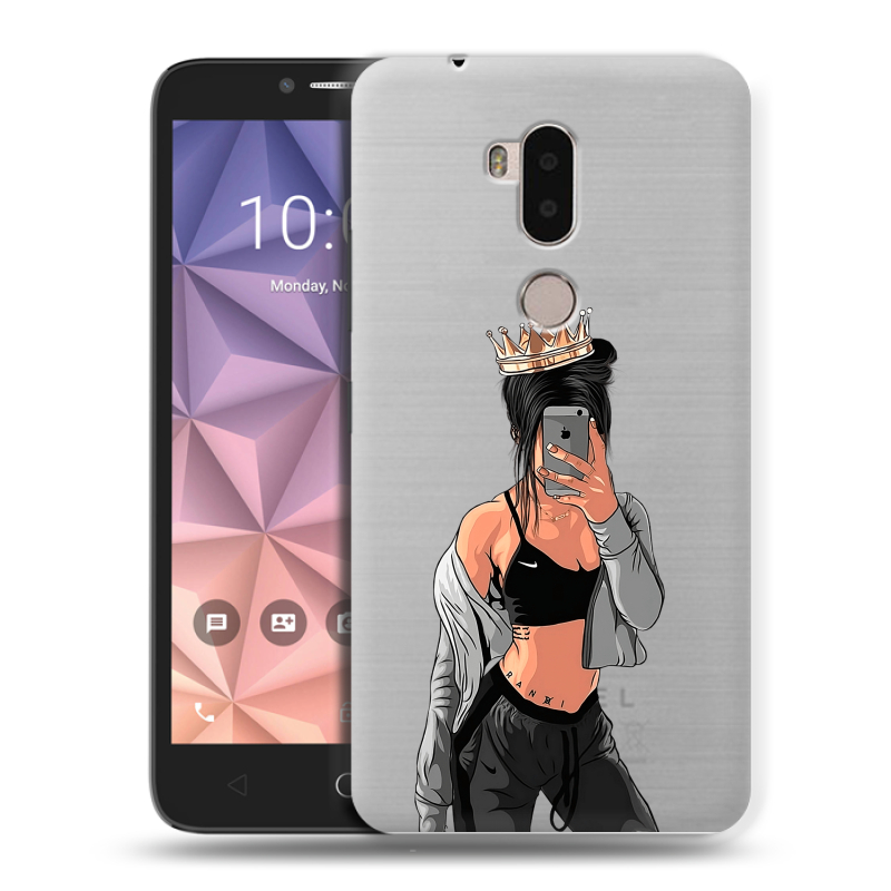 Силиконовый чехол на Alcatel A7 XL с принтом Женские принты Силиконовый чехол на Alcatel A7 XL с принтом Женские принты