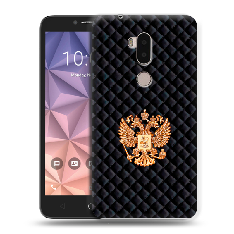 Силиконовый чехол на Alcatel A7 XL с принтом Герб России принт Силиконовый чехол на Alcatel A7 XL с принтом Герб России принт