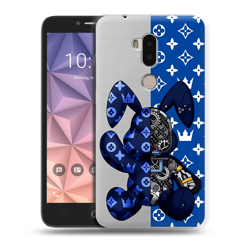 Силиконовый чехол на Alcatel A7 XL с принтом Луи робот Силиконовый чехол на Alcatel A7 XL с принтом Луи робот