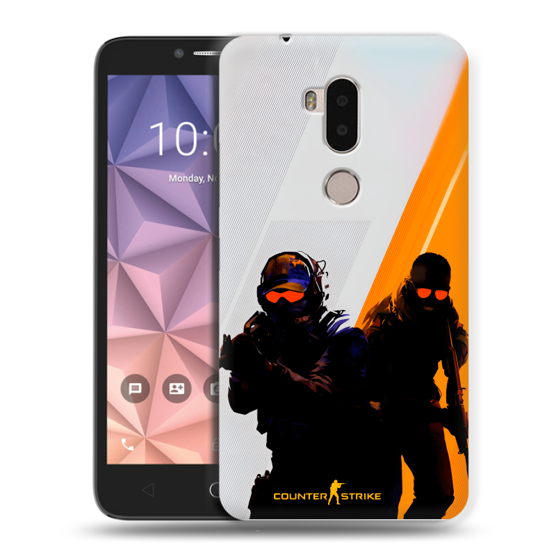 Силиконовый чехол на Alcatel A7 XL с принтом Контер страйк Counter strike Силиконовый чехол на Alcatel A7 XL с принтом Контер страйк Counter strike