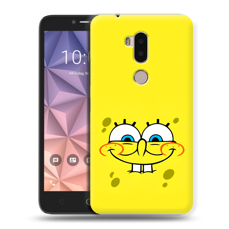 Силиконовый чехол на Alcatel A7 XL с принтом спанчбоб спанч боб Силиконовый чехол на Alcatel A7 XL с принтом спанчбоб спанч боб