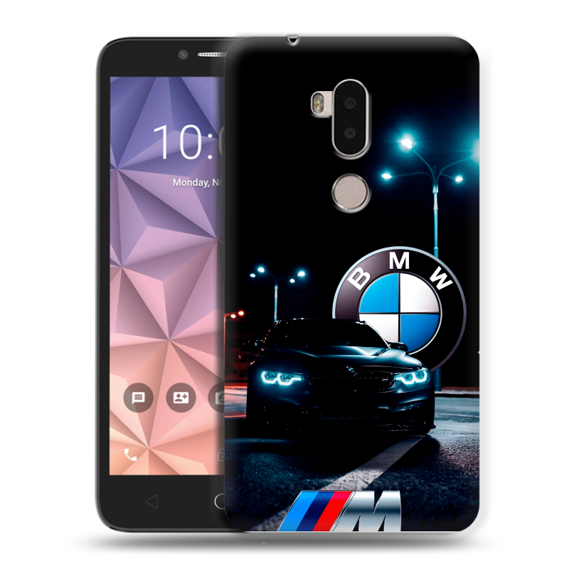 Силиконовый чехол на Alcatel A7 XL с принтом БМВ BMW Силиконовый чехол на Alcatel A7 XL с принтом БМВ BMW