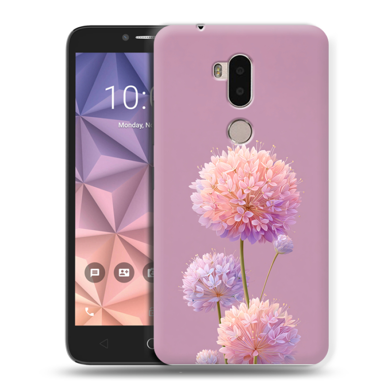 Силиконовый чехол на Alcatel A7 XL с принтом Цветы Силиконовый чехол на Alcatel A7 XL с принтом Цветы