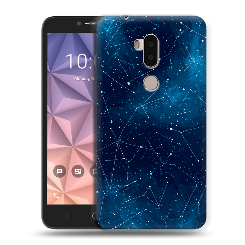 Силиконовый чехол на Alcatel A7 XL с принтом Космос звезды Силиконовый чехол на Alcatel A7 XL с принтом Космос звезды