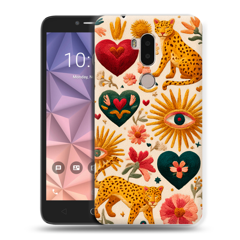 Силиконовый чехол на Alcatel A7 XL с принтом Модный принт Силиконовый чехол на Alcatel A7 XL с принтом Модный принт