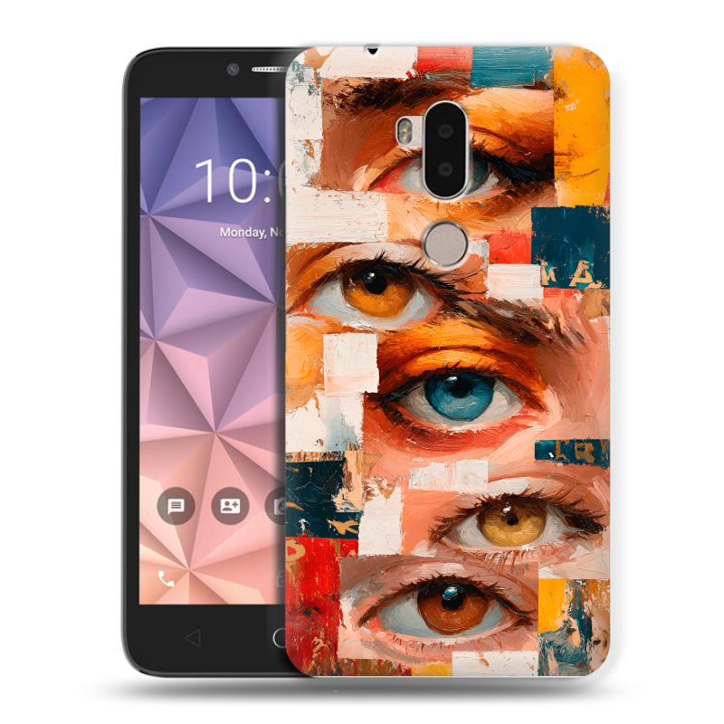 Силиконовый чехол на Alcatel A7 XL с принтом Модный принт Силиконовый чехол на Alcatel A7 XL с принтом Модный принт
